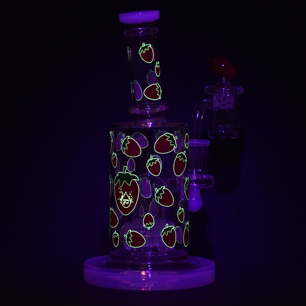 Pulsar Strawberry Cough Glow In The Dark Dab Rig Kit