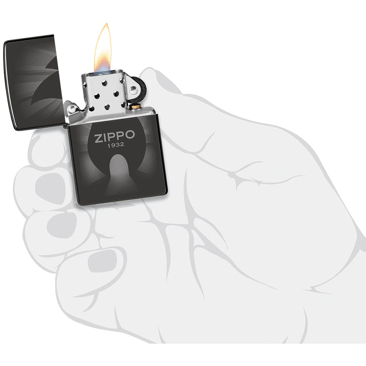 Flame Silhouette Zippo Lighter