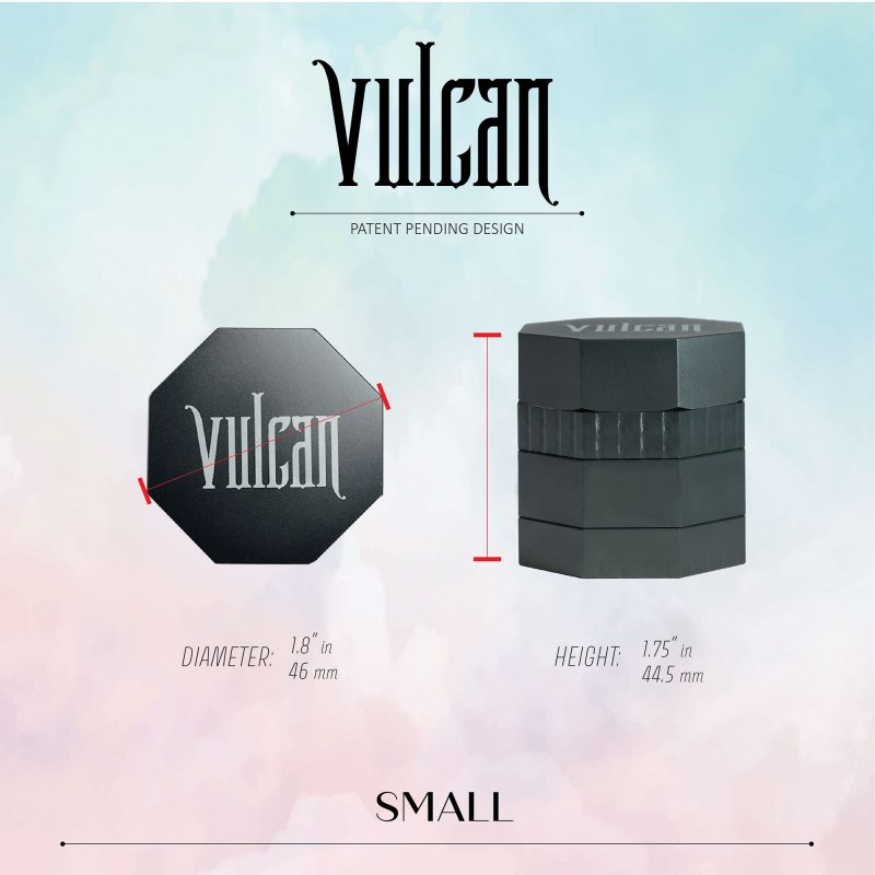 Vulcan 4-Piece Grinder 1.8" (Gun Metal)
