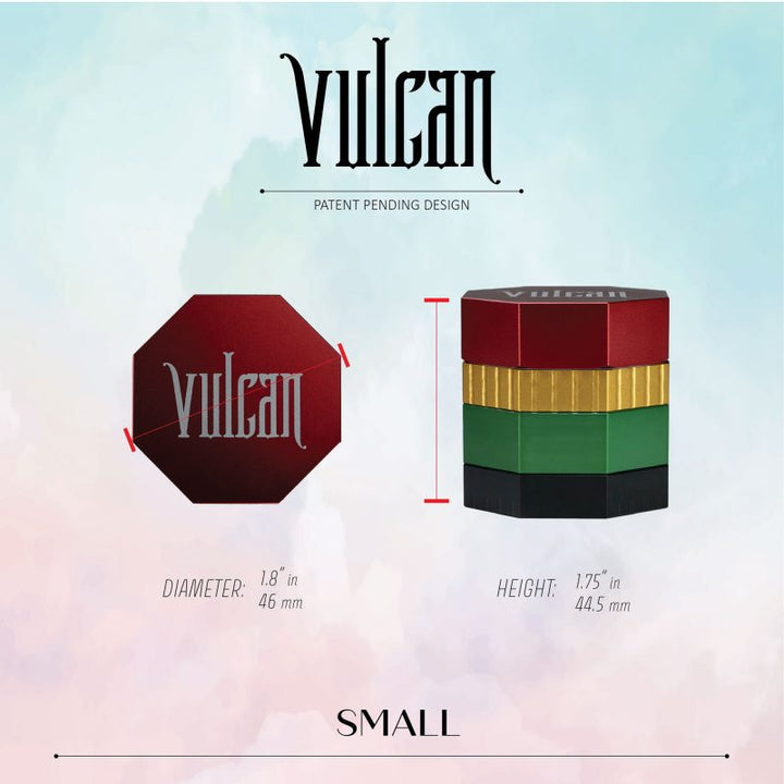 Vulcan 4-Piece Grinder 1.8" (Rasta)