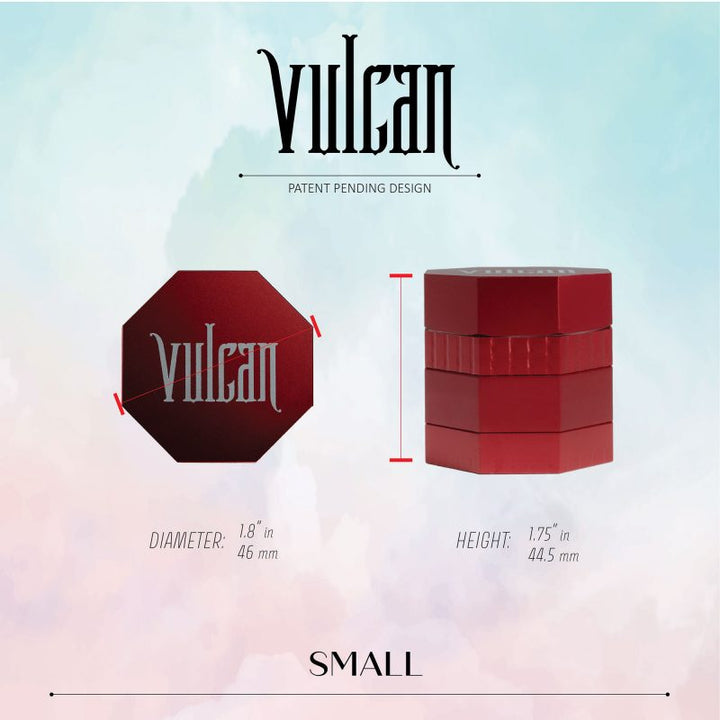 Vulcan 4-Piece Grinder 1.8" (Red)