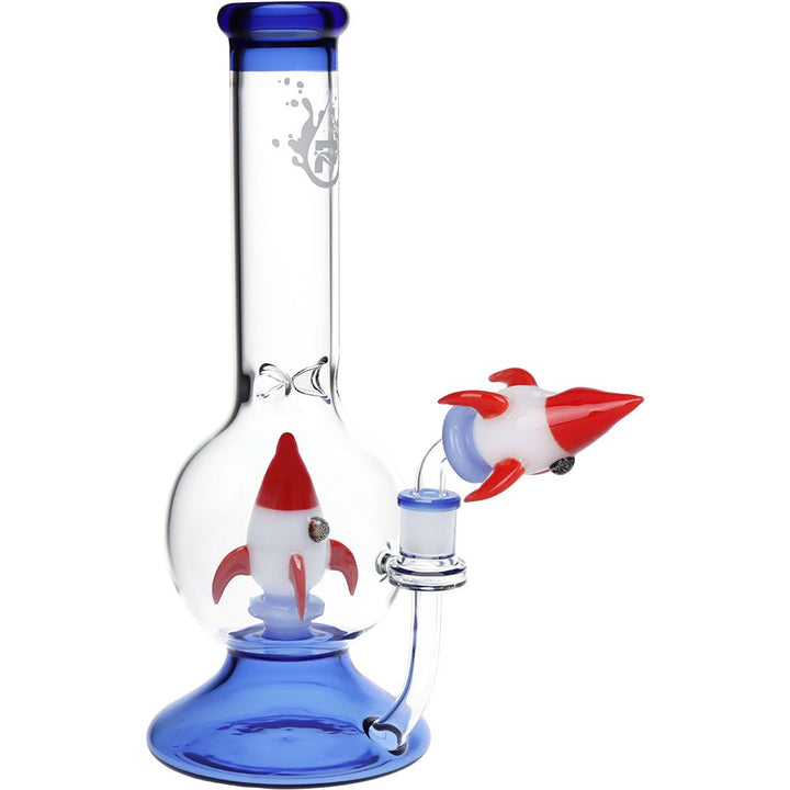 Rocketship Glass Water Pipe