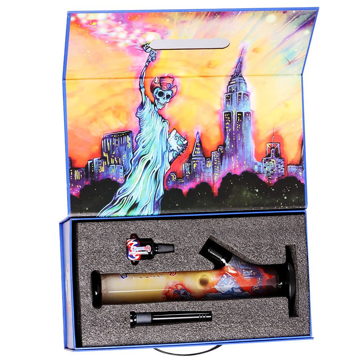 The Grateful Dead x Pulsar Inside Print Straight Tube Glass Water Pipe