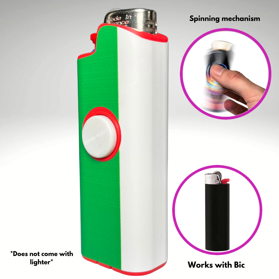Fidget Spinner Lighter Case "Italian Flag"