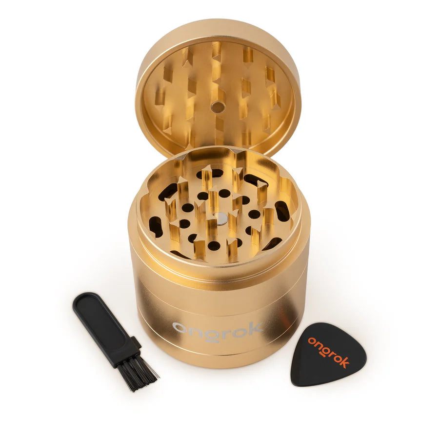 Ongrok 4-Piece EZ Grinder 2.5" (Gold)