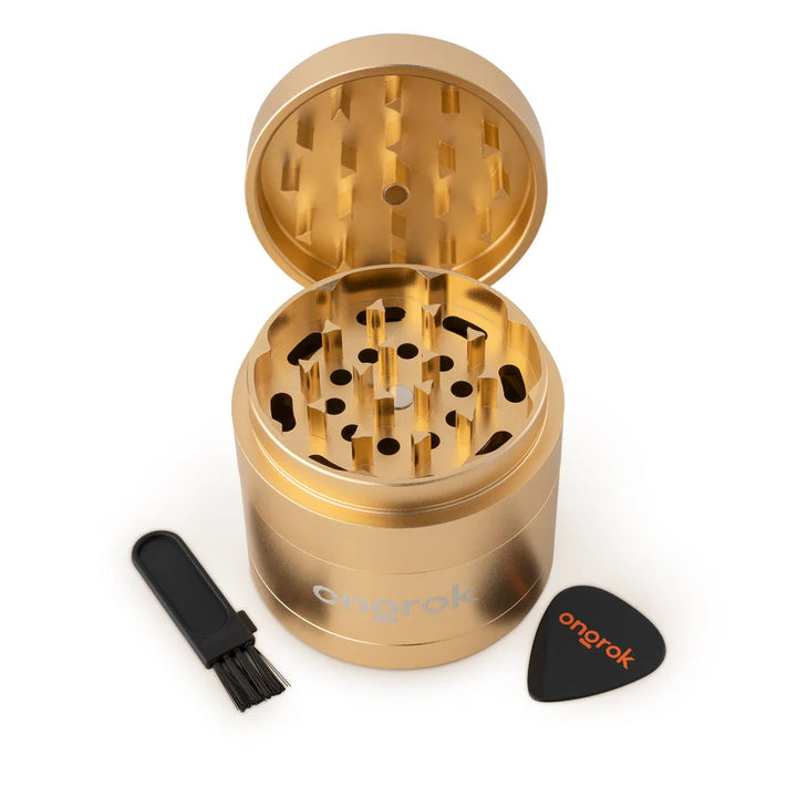 Ongrok 4-Piece EZ Grinder 2.5" (Gold)