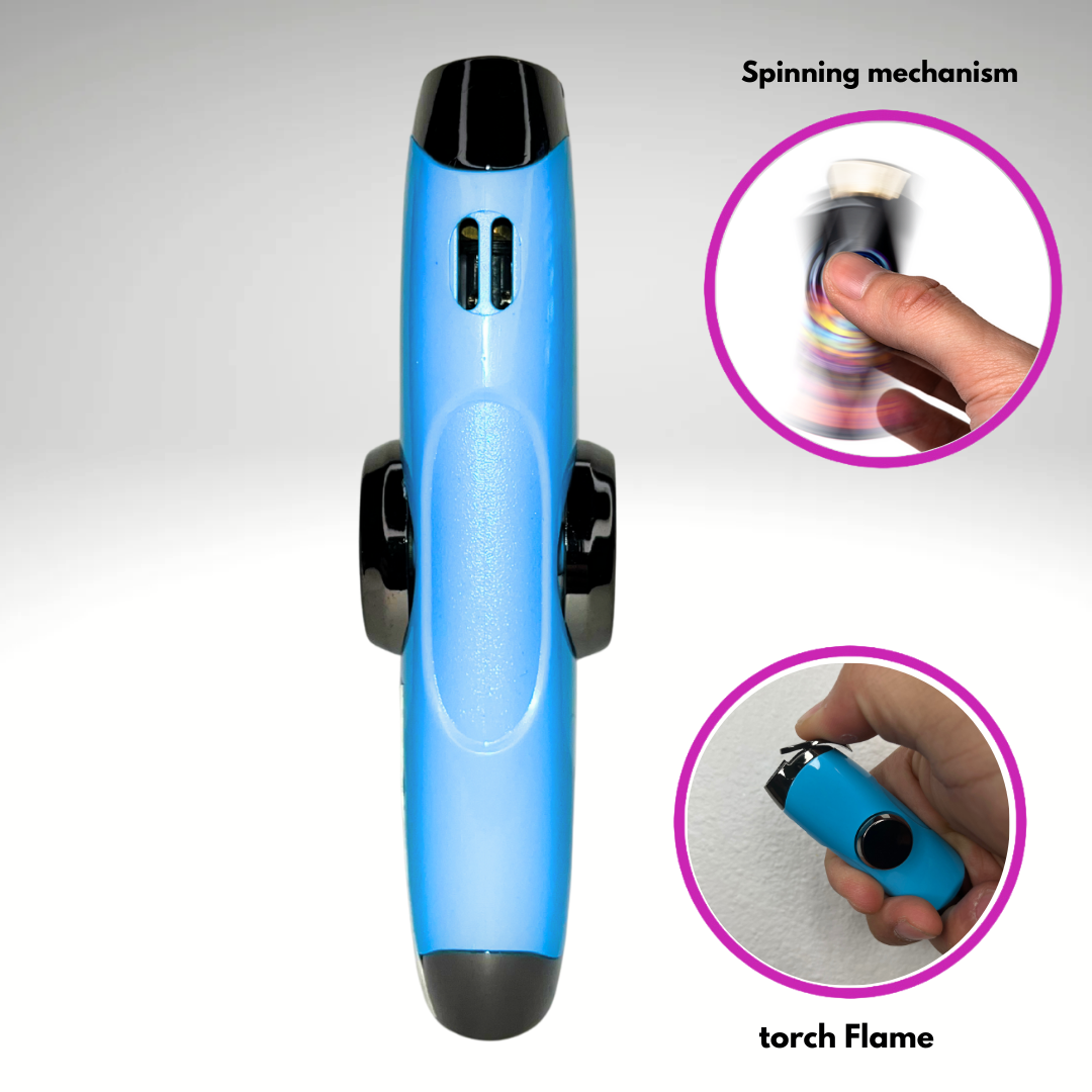 Baby Blue Fidget Torch Lighter