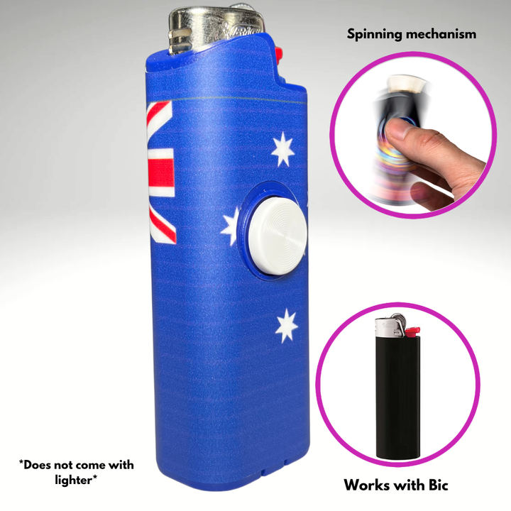 Fidget Spinner Lighter Case (Australian Flag)