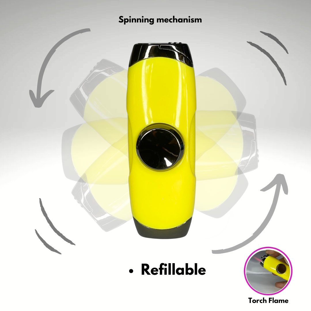 Yellow Fidget Torch Lighter