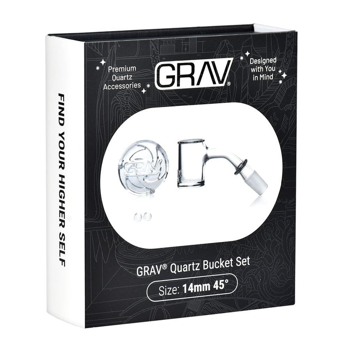GRAV Seamless Quartz Banger Set | 4pc | 14mm M