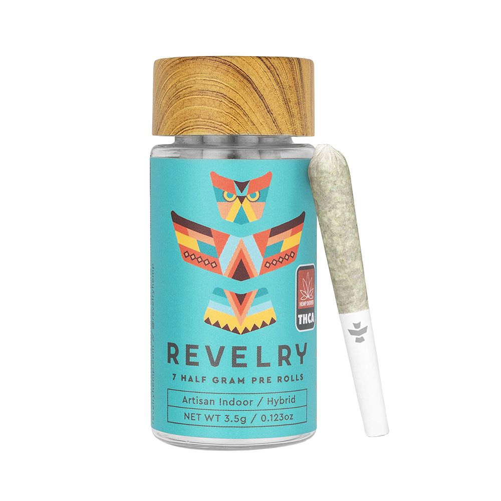Revelry Premium Indoor THCA Pre-Rolls | 0.5g (7 Pack)