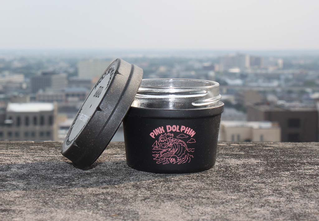 RE:STASH JAR 4oz Pink Dolphin "Positive Wave"