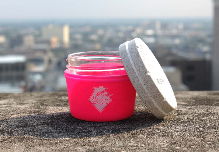 RE:STASH JAR 4oz Pink Dolphin "Waves Puff"