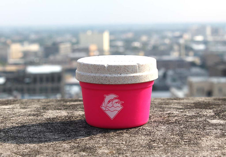 RE:STASH JAR 4oz Pink Dolphin "Waves Puff"