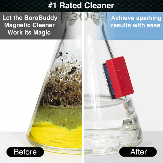 BoroBuddy Mini Magnetic Cleaner before and after