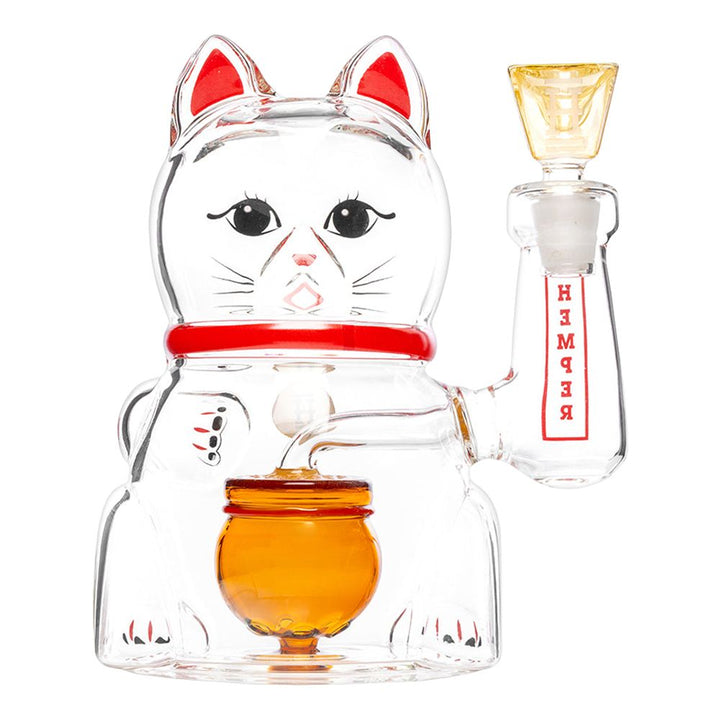 Hemper Lucky Money Cat Glass Water Pipe