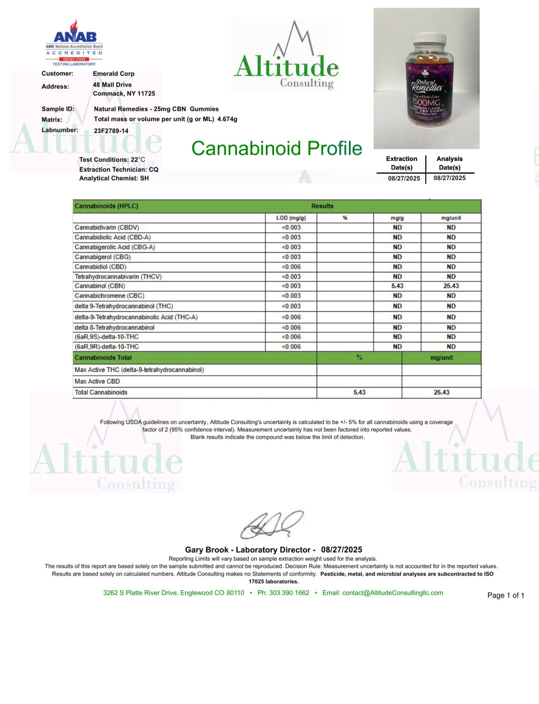 CBN Sleep Gummies (1500mg)