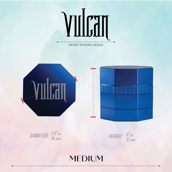 Vulcan 4-Piece Grinder 2.2" (Blue)