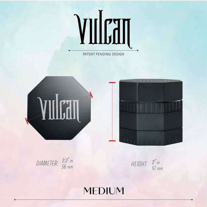 Vulcan 4-Piece Grinder 2.2" (Gun Metal)
