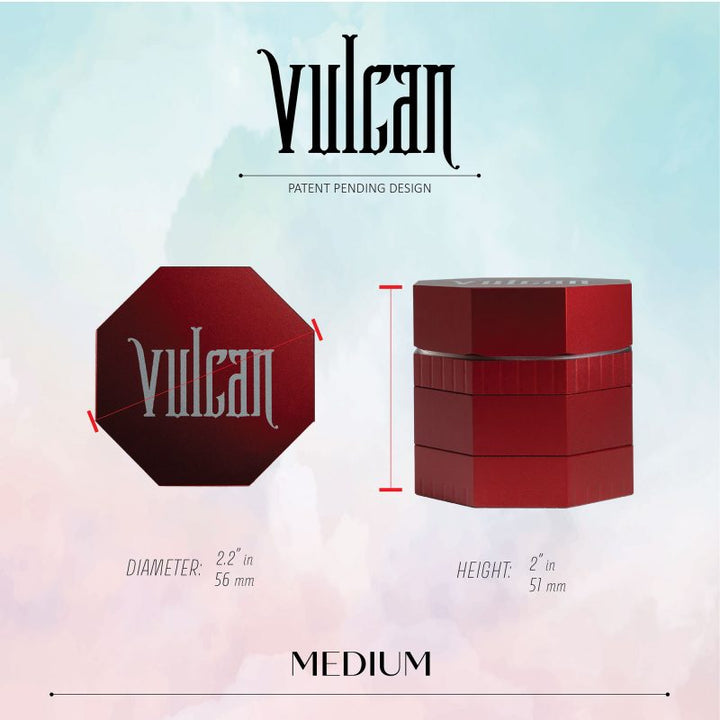Vulcan 4-Piece Grinder 2.2" (Red)