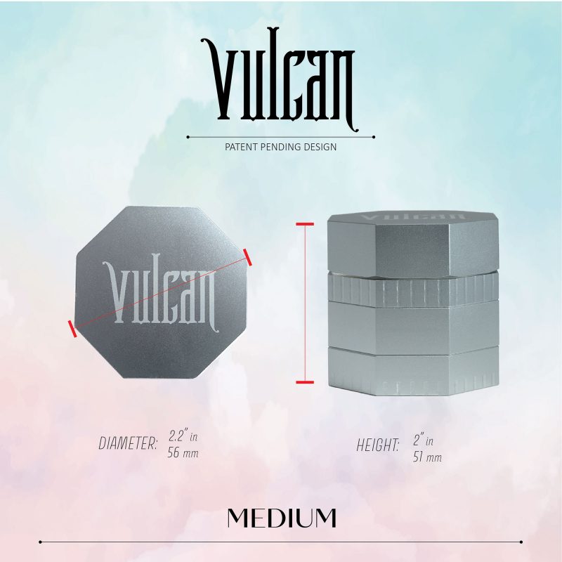 Vulcan 4-Piece Grinder 2.2" (Silver)