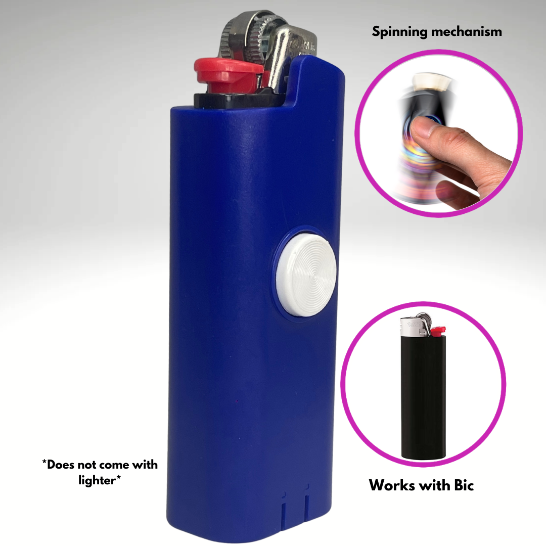 Blue Fidget Spinner Lighter Case (Blue)