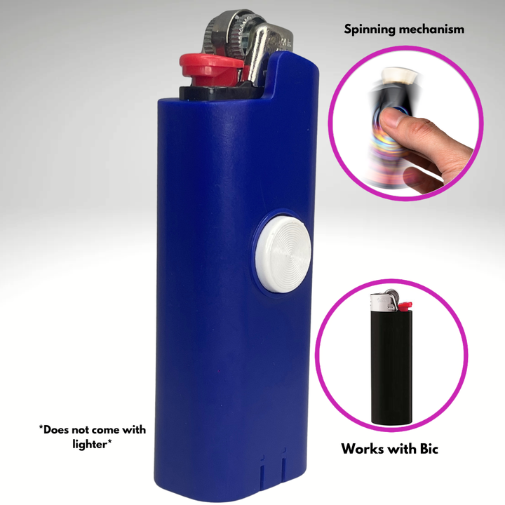Blue Fidget Spinner Lighter Case (Blue)