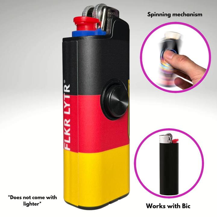 Fidget Spinner Lighter Case (German Flag)