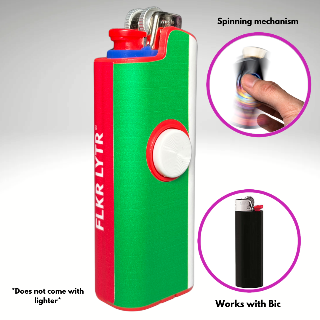 Fidget Spinner Lighter Case "Italian Flag"