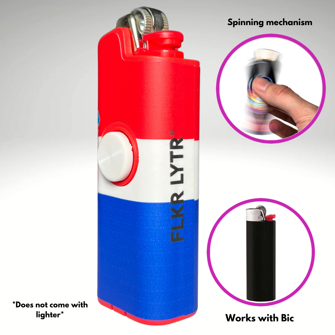 Fidget Spinner Lighter Case (Croatian Flag)