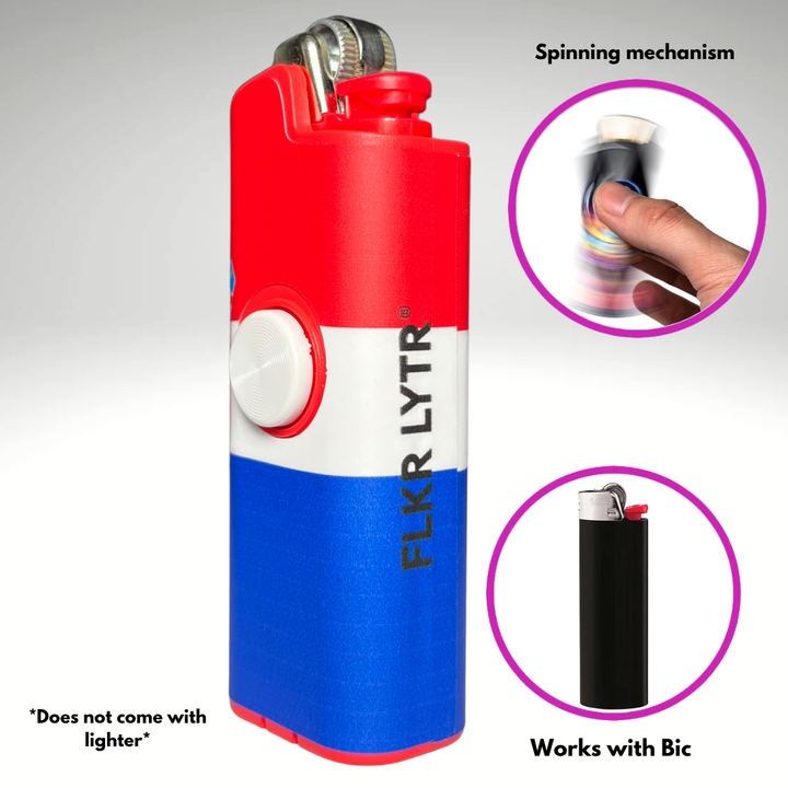 Fidget Spinner Lighter Case (Croatian Flag)