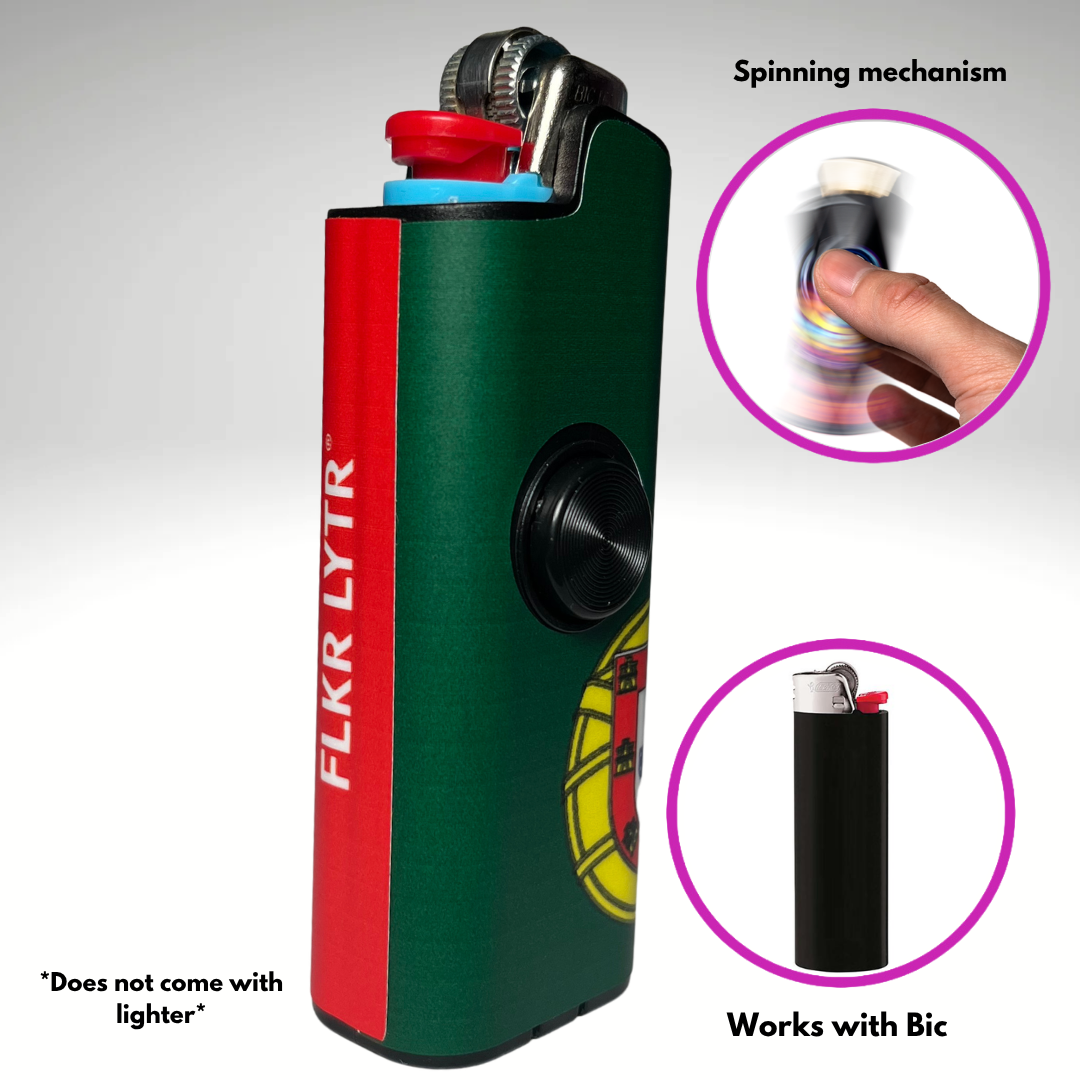 Fidget Spinner Lighter Case (Portugal Flag)