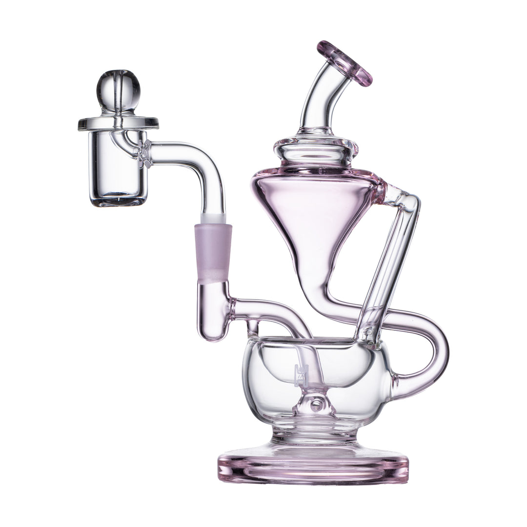 Human Grade 5" Recycler Dab Rig (Pink)