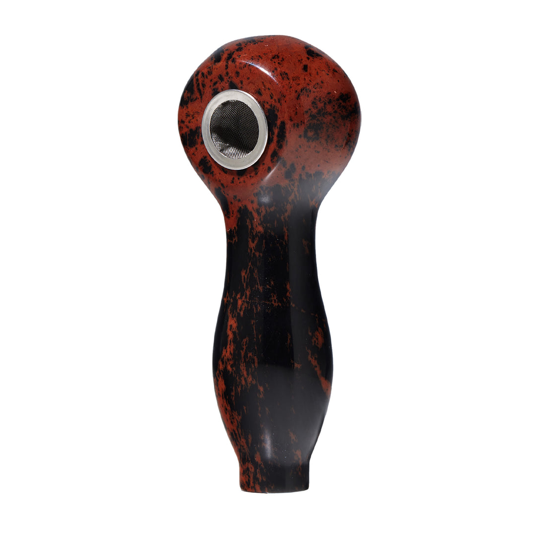 Red Obsidian Gemstone Spoon Pipe