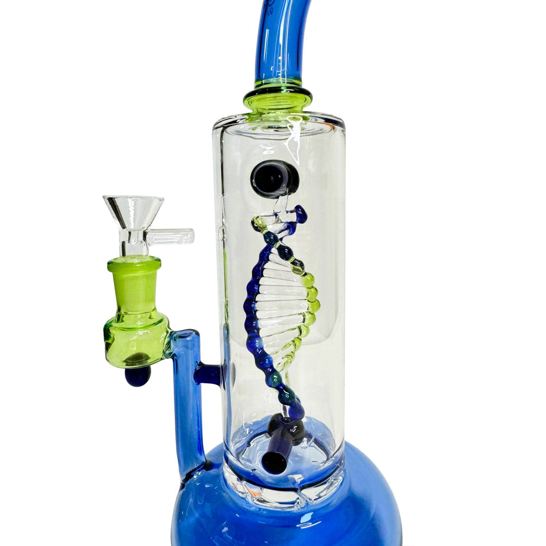 Daze Glass Spinning DNA & Turbine Perc Glass Water Pipe