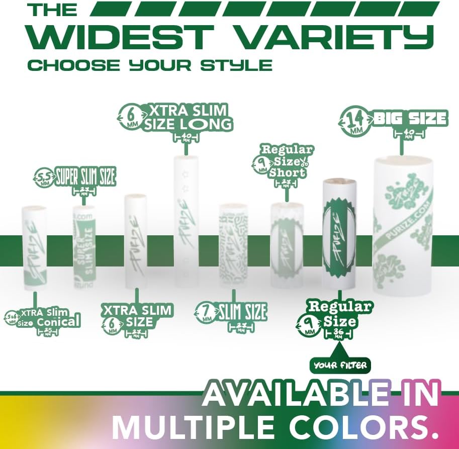 Purize Activated Charcoal Pre-Rolled Cones - Xtra Slim (90 Cones)