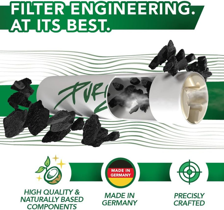 Purize Activated Charcoal Pre-Rolled Cones - Xtra Slim (90 Cones)
