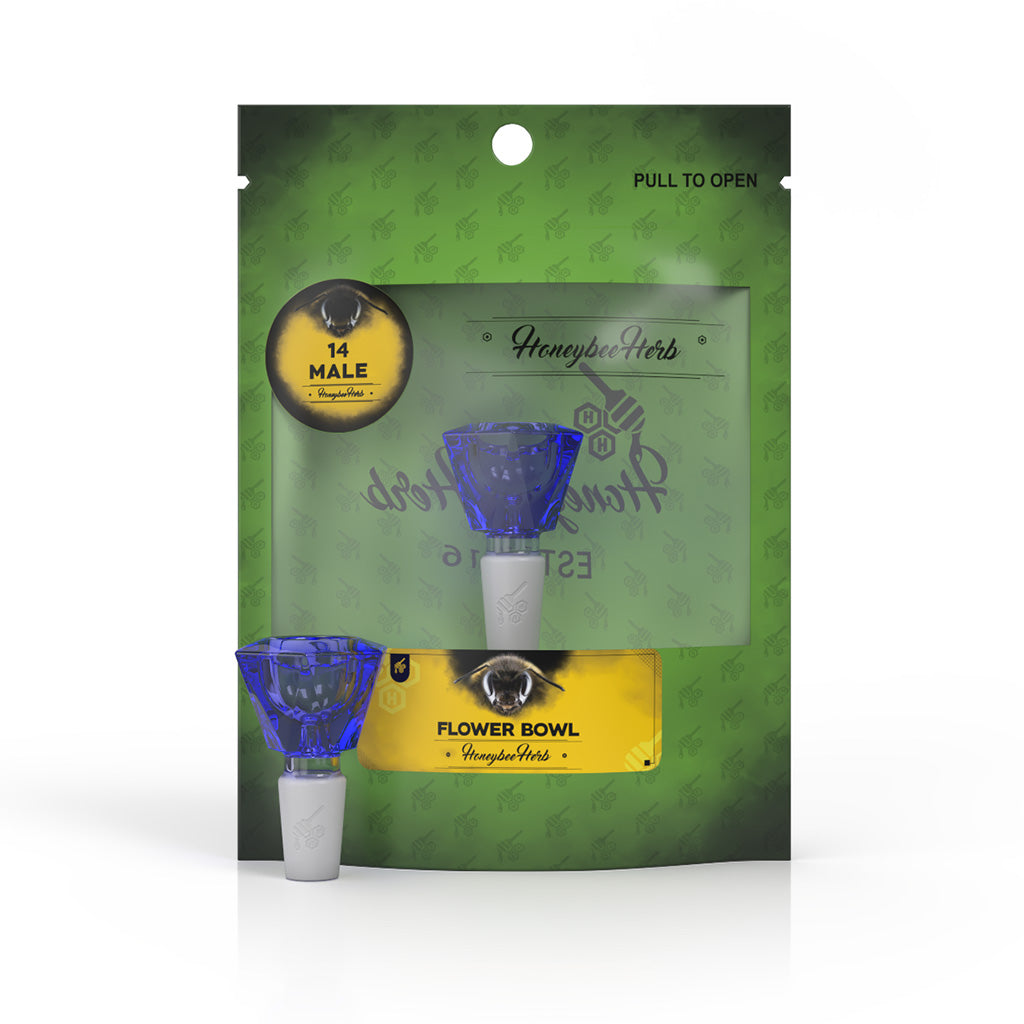 Hexagon Glass Flower Bowl