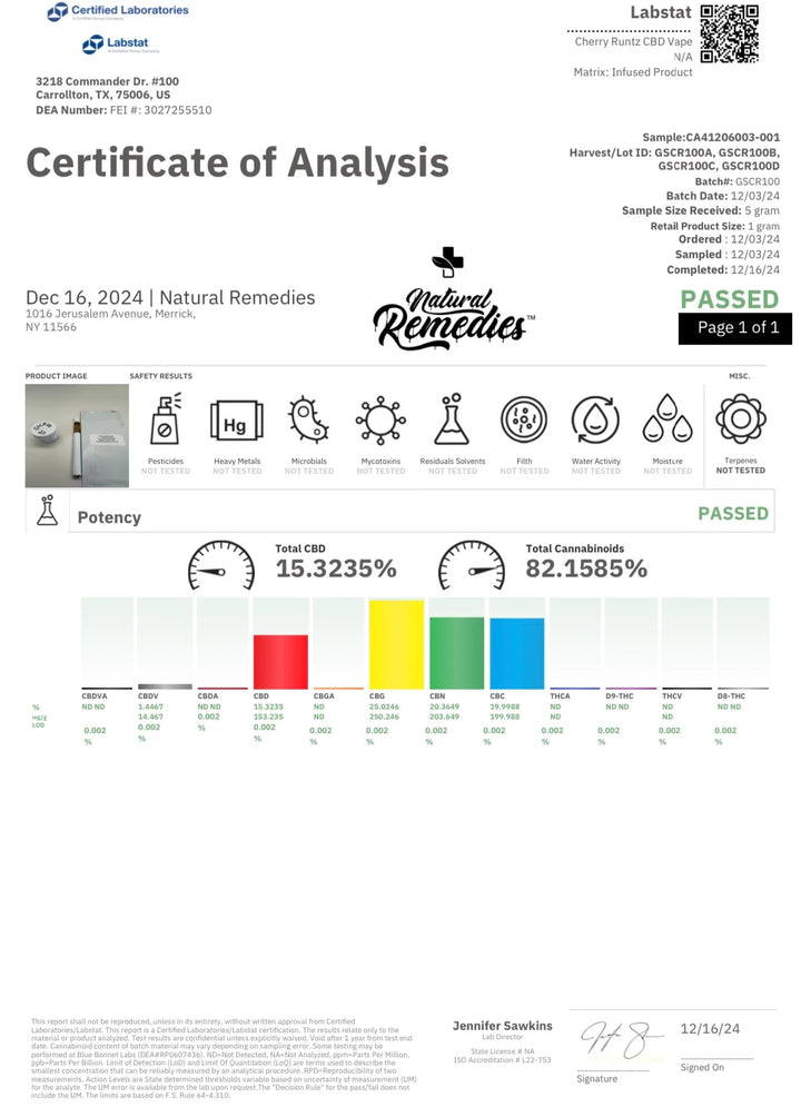Night Time CBG Uplifting Disposable Vape (1 Gram)