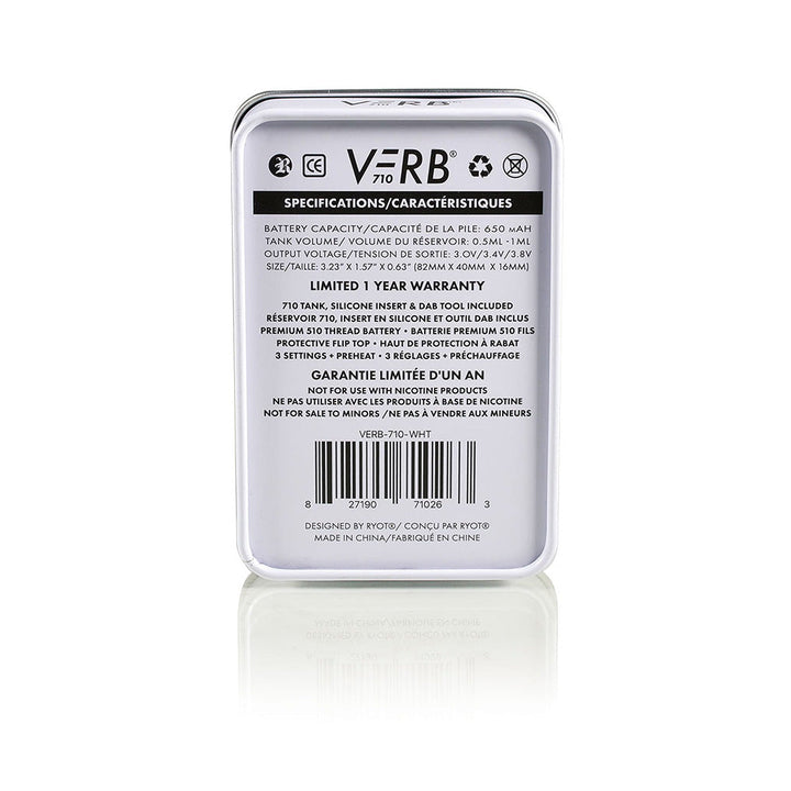Verb 710 Flip Threaded Battery Concentrate Vaporizer