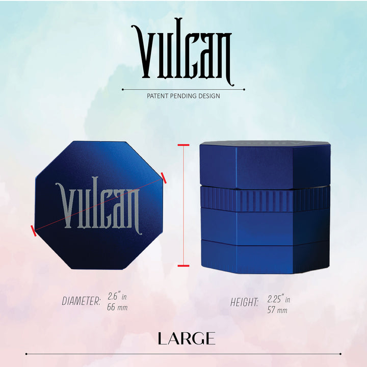Vulcan 4-Piece Grinder 2.6" (Blue)