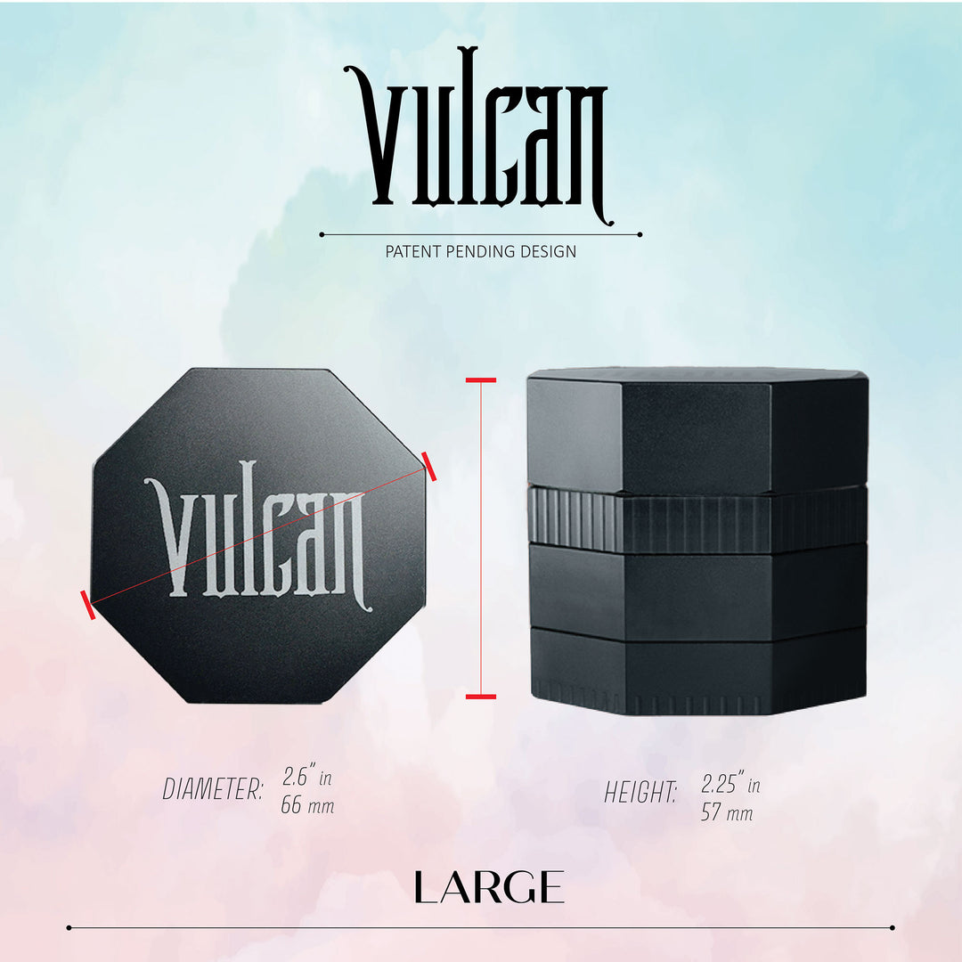 Vulcan 4-Piece Grinder 2.6" (Gun Metal)