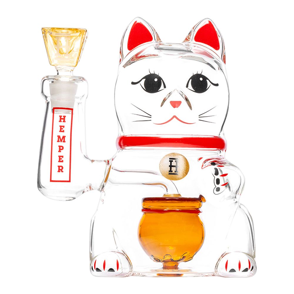 Hemper Lucky Money Cat Glass Water Pipe