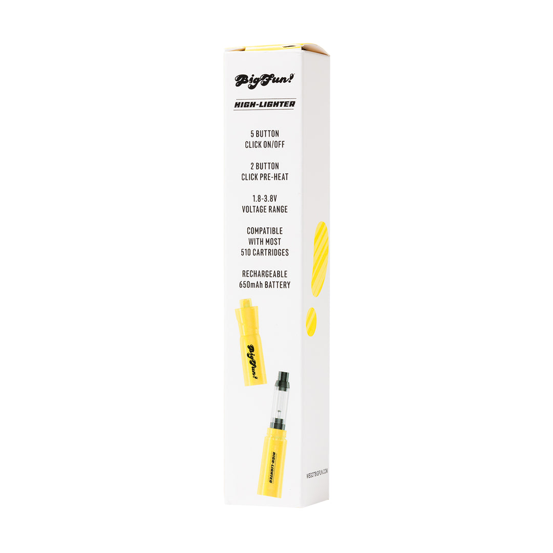 Big Fun High-lighter 510 Conceal Battery (Yellow)