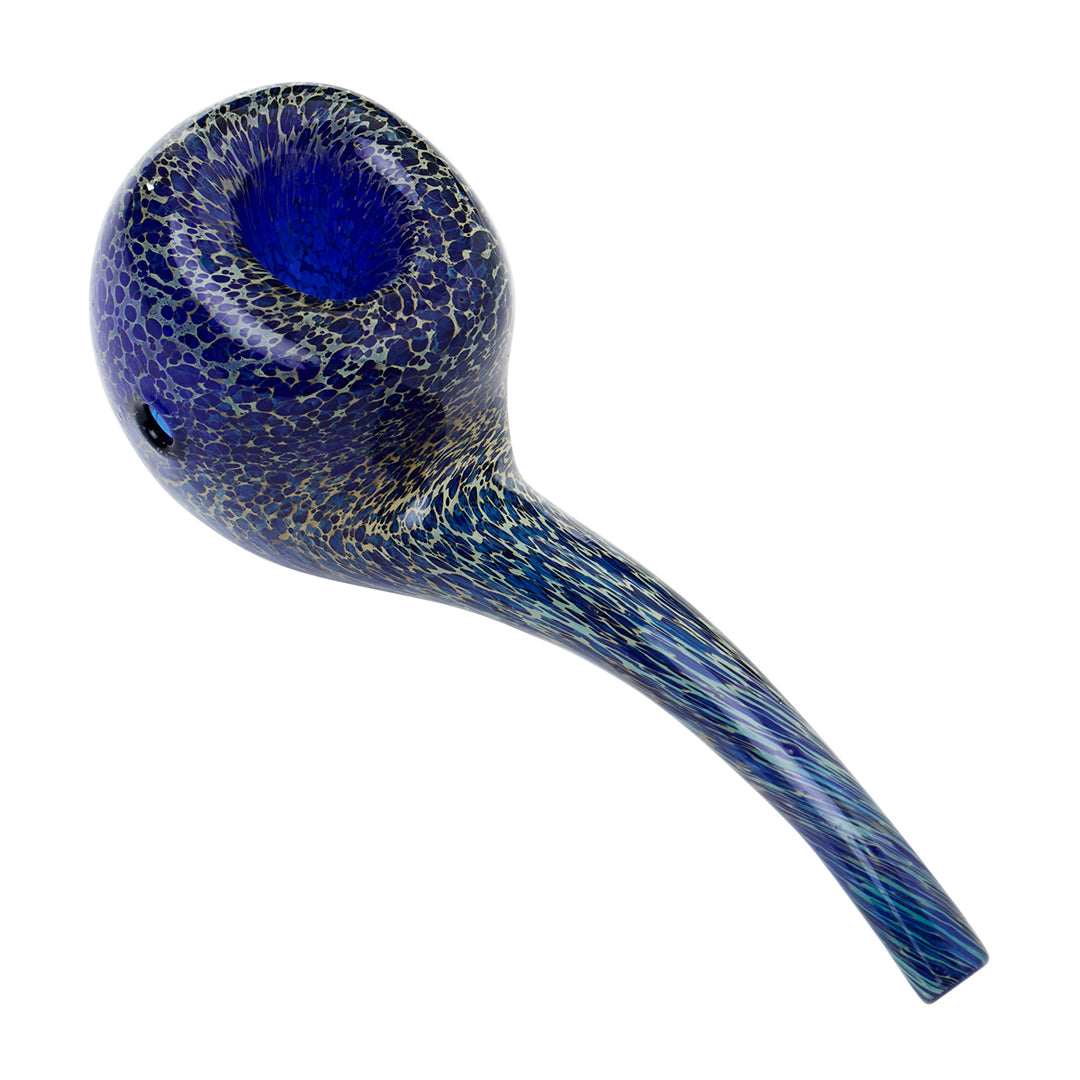 Human Grade Hawkbill Hand Pipe (Leopard Blue)