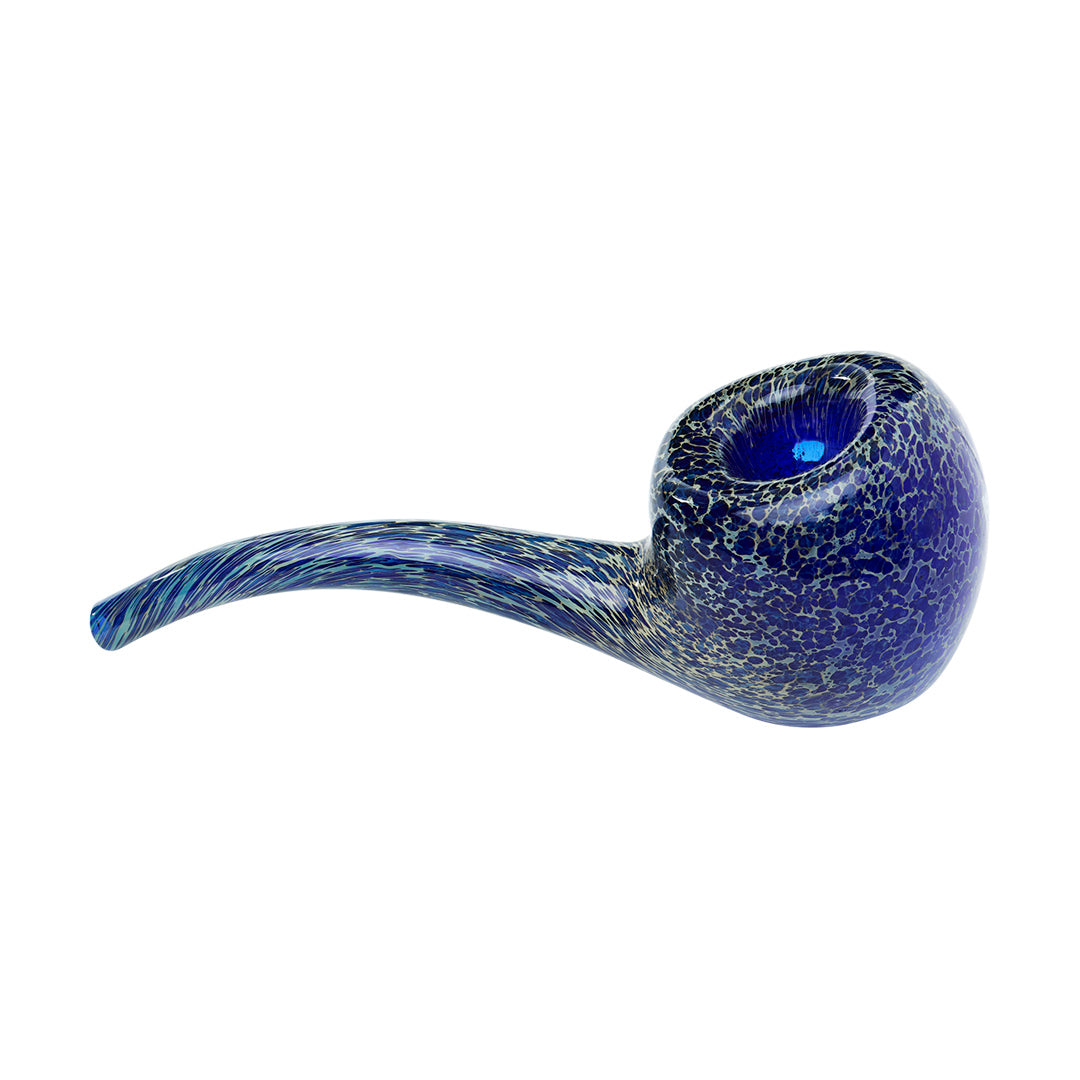 Human Grade Hawkbill Hand Pipe (Leopard Blue)