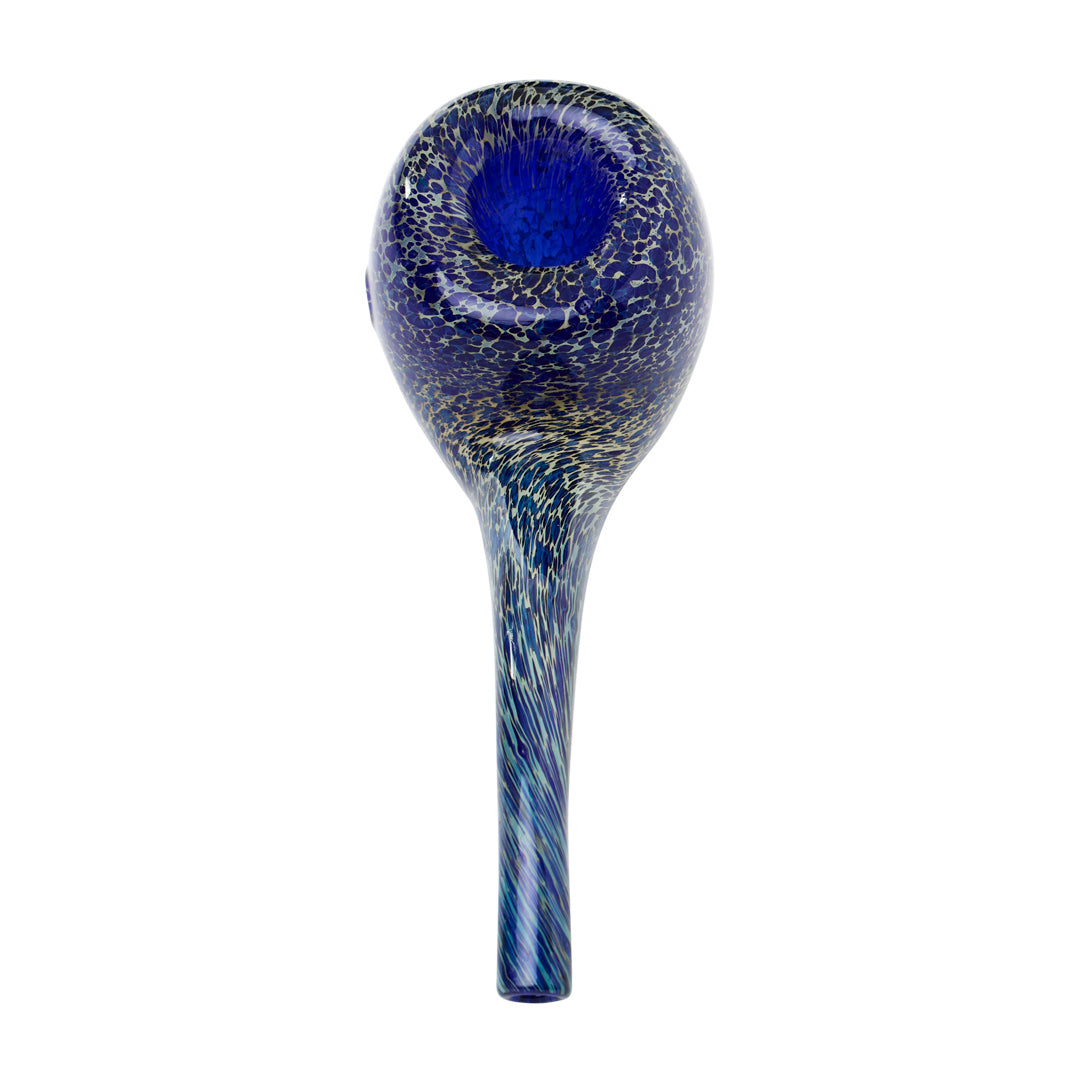 Human Grade Hawkbill Hand Pipe (Leopard Blue)