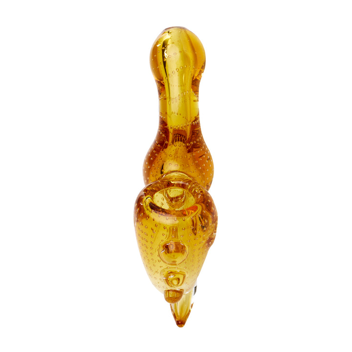 Human Grade Sherlock Model C Hand Pipe (Bubble Trap Yellow Gold Fumed)