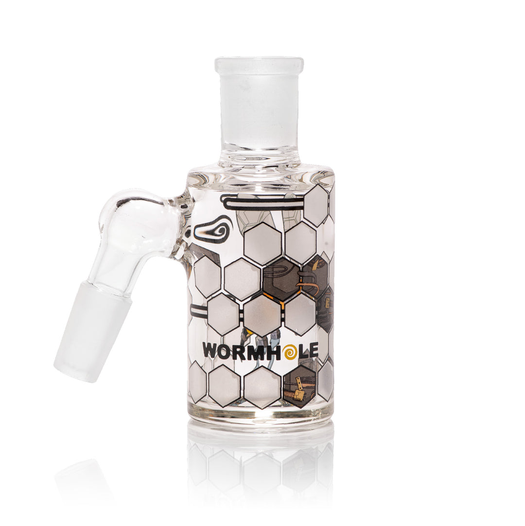 Wormhole Glass Robo Bees Dry Ash Catcher