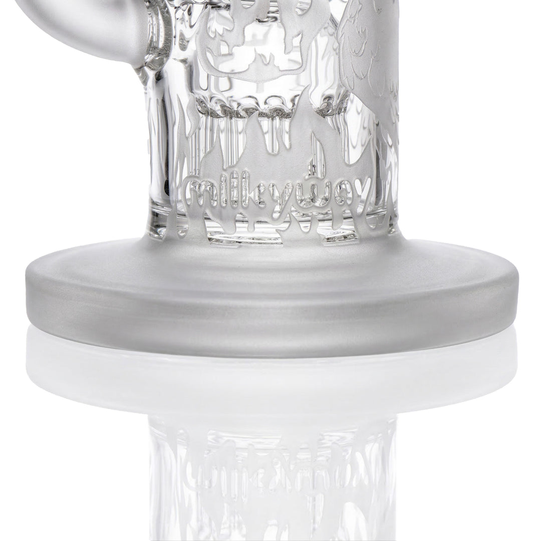 Milky Way Glass Phoenix Dab Rig (Clear)